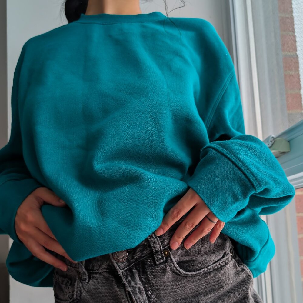 Cozy Teal Sweatshirt